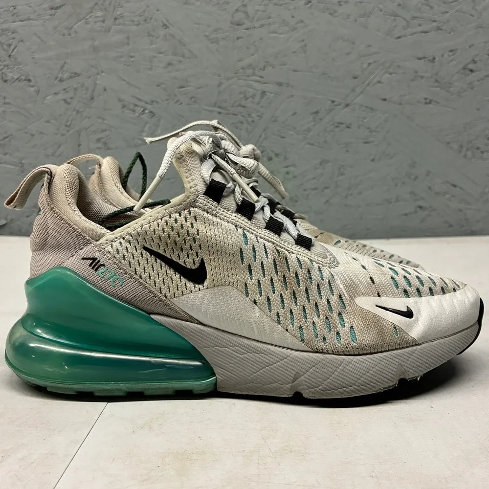 Nike Air Max 270 Kids 4Y White Teal Grey Sneakers Running Shoes Casual Lot of 2